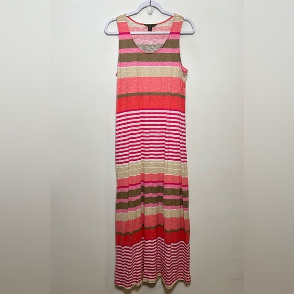 Tommy Bahama Sleeveless Cotton Striped Maxi Dress - Picture 2 of 10